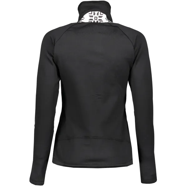  Ženski pulover SENSOR TECNOSTRETCH PATTERN celozip 17200076 ČRNA 