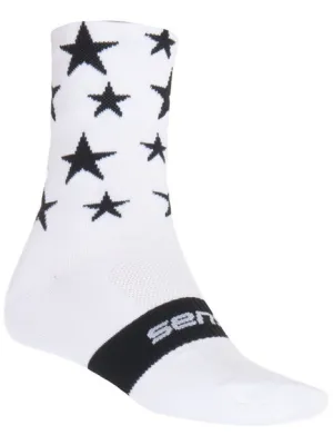 Nogavice SENSOR STARS 16100066 BELA/ČRNA