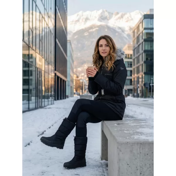  Ženska zimska jakna ALPINE PRO DOSOJINA LJCK202 ČRNA 