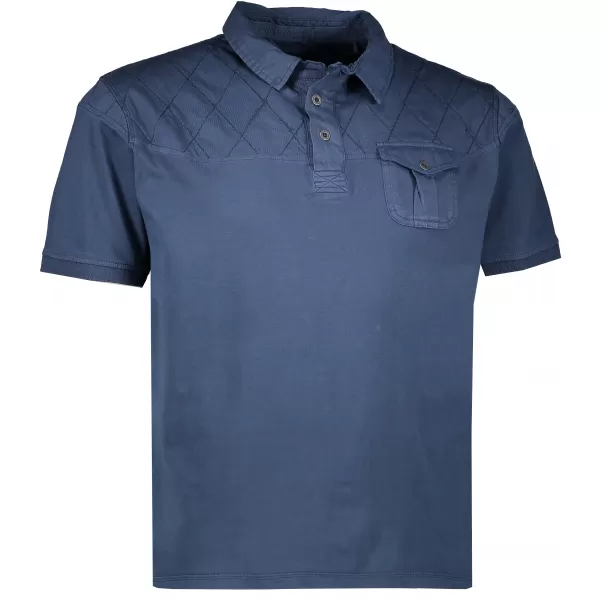  Moška T -majica ALPINE PRO BORK MTSL297 TEMNO MODRA 