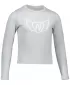 Pulover za deklico NORDBLANC MUSHY NBSKS6726S SVETLO SIVI POUDARKI