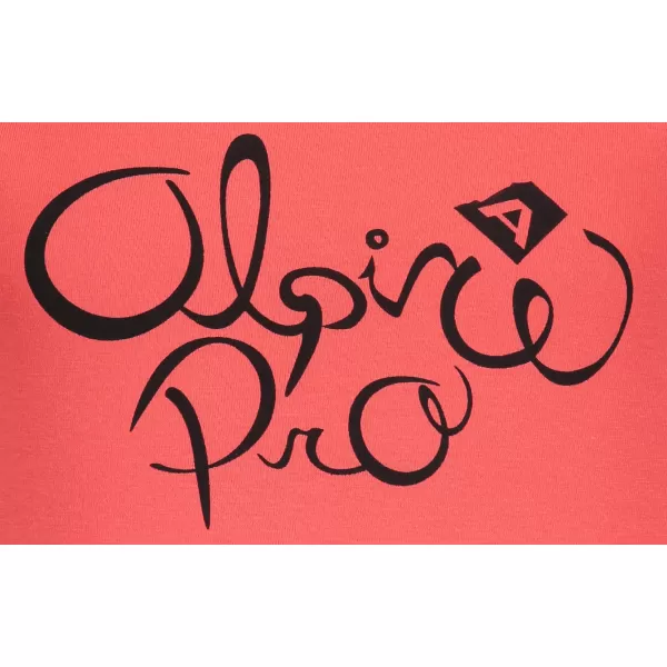  Dekliška majica ALPINE PRO SHAGO KTSM171 RDEČA 