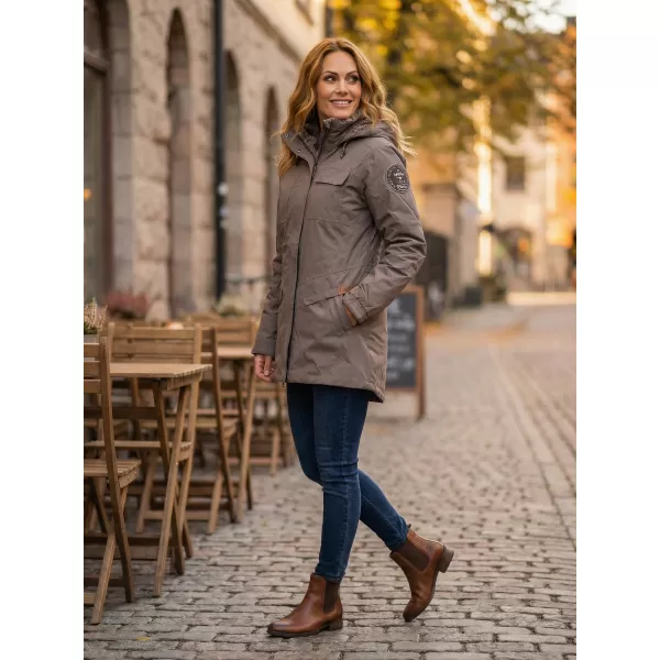  Ženski plašč TORSTAI JESSICA 41215217090 TEMNO KAKI 