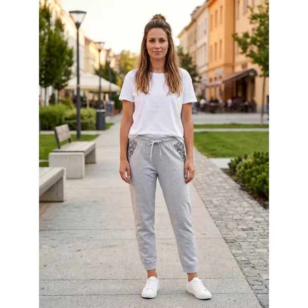  Ženske 3/4 hlače SAM 73 EFRENA LPAN326 SVETLO SIVA 
