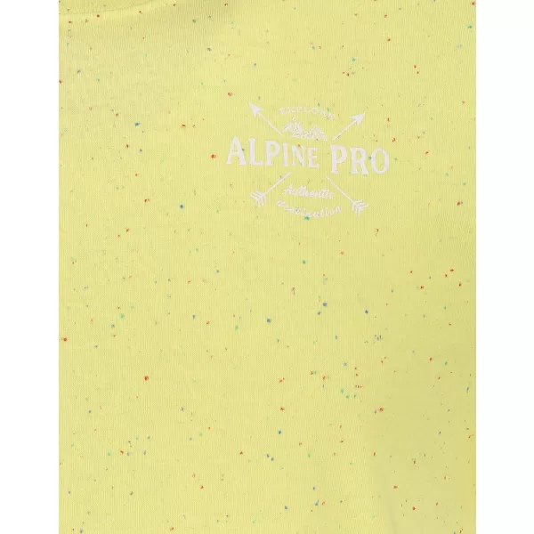  Moška T -majica s kratkimi rokavi ALPINE PRO ALBERT MTSN374 JANTAR 