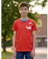 Fantovska majica SAM 73 CALVINO KTSN177 ORANŽNA