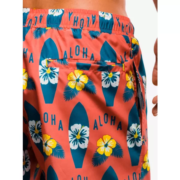  Kratke hlače OMBRE AW143 ORANŽNA 