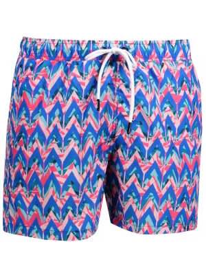 Kratke hlače OMBRE AW151 MODRA/KORAL
