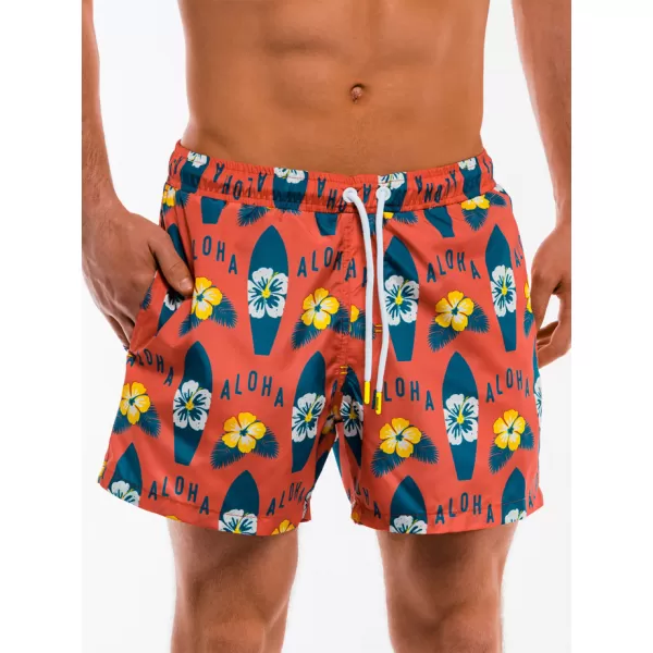  Kratke hlače OMBRE AW143 ORANŽNA 