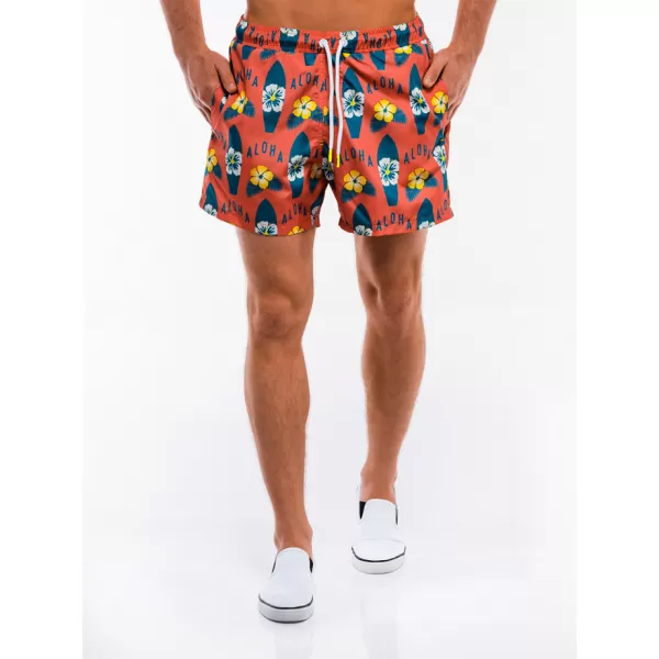  Kratke hlače OMBRE AW143 ORANŽNA 