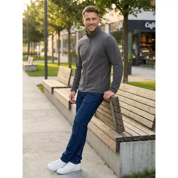  Moški pulover iz flisa ALTISPORT DANER MSWP237 SVETLO SIVA 