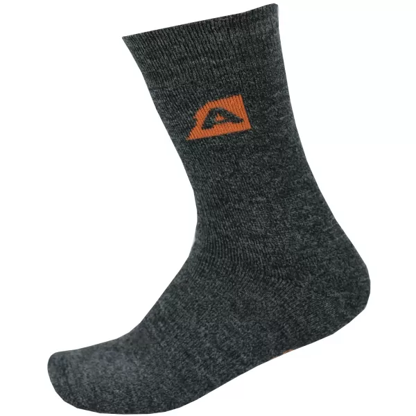  Nogavice ALPINE PRO OTHAR USCP058 TEMNO SIVI POUDARKI/ORANŽNA 