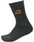 Nogavice ALPINE PRO OTHAR USCP058 TEMNO SIVI POUDARKI/ORANŽNA