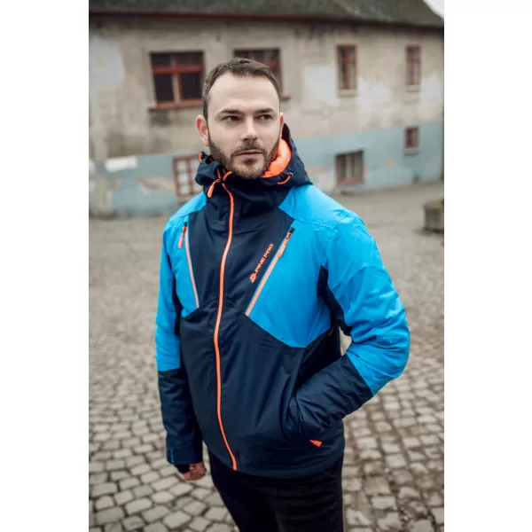  Moška smučarska jakna ALPINE PRO MIKAER 3 MJCP368 TEMNO MODRA 