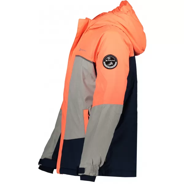  Smučarska jakna ALPINE PRO SARDARO 2 KJCP154 ORANŽNA/SIVA 