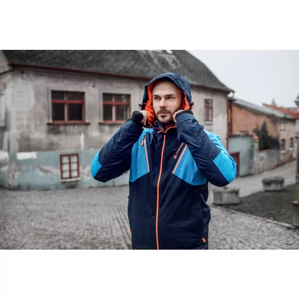  Moška smučarska jakna ALPINE PRO MIKAER 3 MJCP368 TEMNO MODRA 