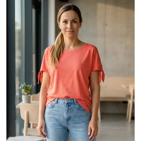  Ženska majica s kratkimi rokavi ALTISPORT NIALA LTSR671 ORANŽNA 