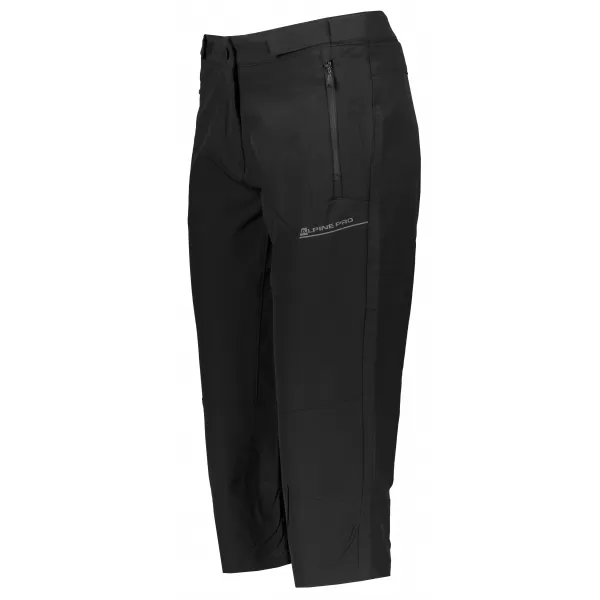  Ženske 3/4 hlače ALPINE PRO HYDA LPAR385 ČRN 