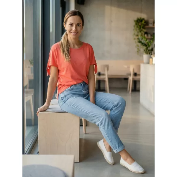  Ženska majica s kratkimi rokavi ALTISPORT NIALA LTSR671 ORANŽNA 