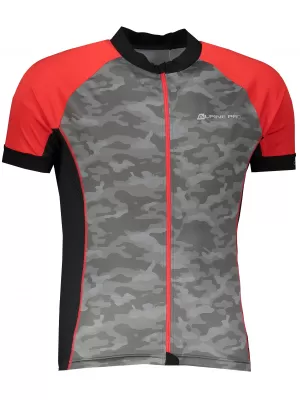 Kolesarski dres ALPINE PRO MARK MTSR461 SIVA/RDEČA