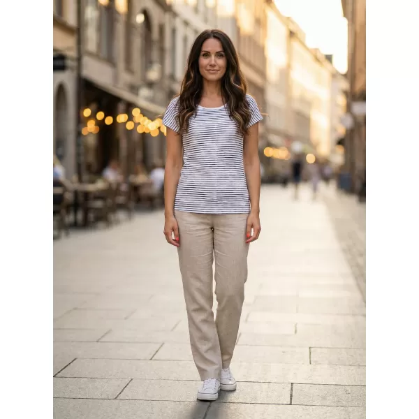  Ženska majica s kratkimi rokavi ALTISPORT GOBNATA LTSR640 BELA 