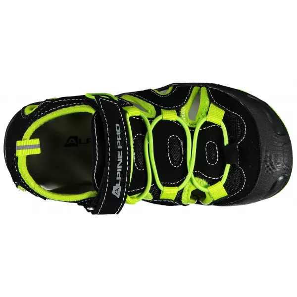  Sandale ALPINE PRO FLAVIO KBTR223 ČRNA/ZELENA 