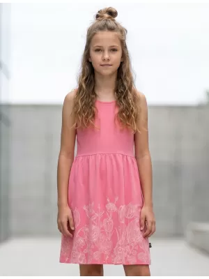 Dekliška obleka SAM 73 KSKR071 ROZA