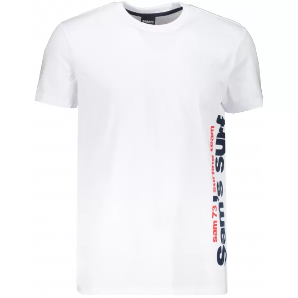  Moška T -majica s kratkimi rokavi SAM 73 MT 766 BELA 