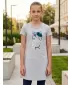 Dekliška obleka SAM 73 KSKR069 SVETLO SIVA