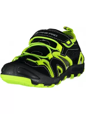 Sandale ALPINE PRO FLAVIO KBTR223 ČRNA/ZELENA