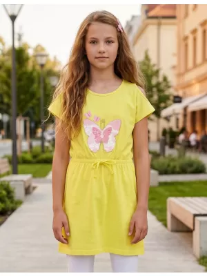 Dekliška obleka SAM 73 KSKR078 JANTAR