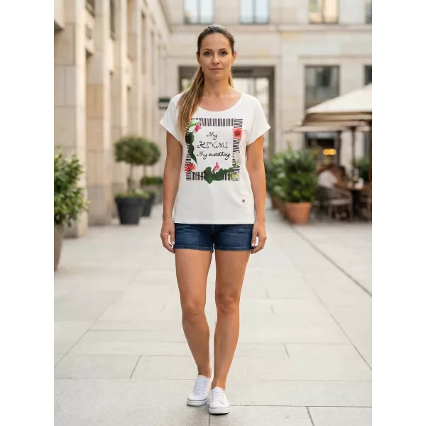  Ženska majica s kratkimi rokavi KIXMI JENNY BELA 