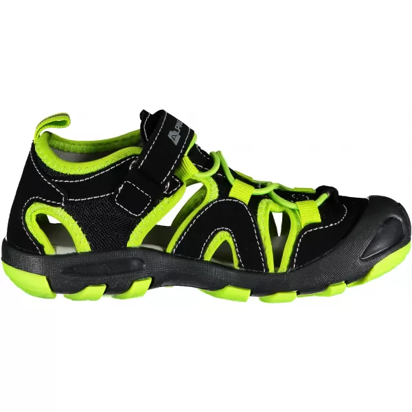  Sandale ALPINE PRO FLAVIO KBTR223 ČRNA/ZELENA 