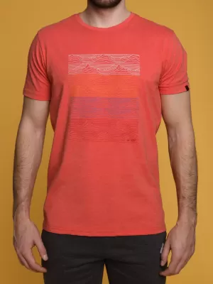 Moška majica s kratkimi rokavi LOAP BOELF CLM2028 ORANŽNA