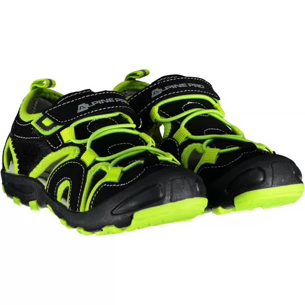  Sandale ALPINE PRO FLAVIO KBTR223 ČRNA/ZELENA 