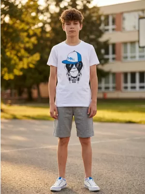 Fant t -majica s kratkimi rokavi SAM 73 BT 535 BELA