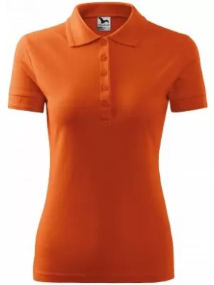 Ženska majica s kratkimi rokavi z ovratnikom MALFINI PIQUE POLO 210 ORANŽNA