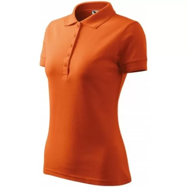  Ženska majica s kratkimi rokavi z ovratnikom MALFINI PIQUE POLO 210 ORANŽNA 