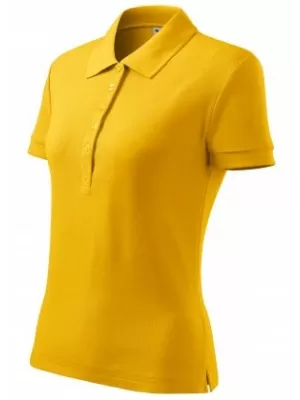 Ženska majica s kratkimi rokavi z ovratnikom MALFINI COTTON 213 JANTAR