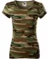 Ženska majica s kratkimi rokavi MALFINI CAMO PURE 122 KAMUFLAŽNO RJAVA