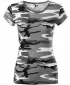 Ženska majica s kratkimi rokavi MALFINI CAMO PURE 122 KAMUFLAŽNO SIVA