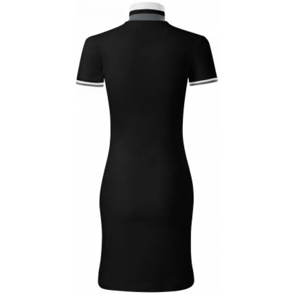  Ženska obleka z ovratnikom MALFINI PREMIUM DRESS UP 271 ČRNA 