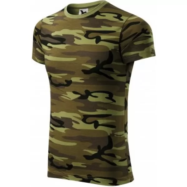  Moška majica s kratkimi rokavi MALFINI CAMOUFLAGE 144 KAMUFLAŽNO ZELENA 