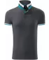 Moška majica s kratkimi rokavi z ovratnikom MALFINI PREMIUM COLLAR UP 256 SVETLO ANTRACIT