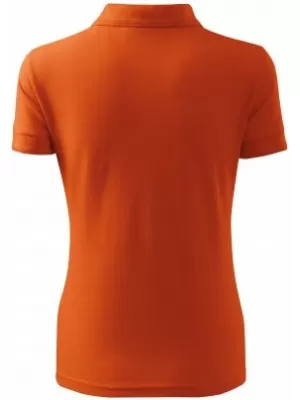 Ženska majica s kratkimi rokavi z ovratnikom MALFINI PIQUE POLO 210 ORANŽNA