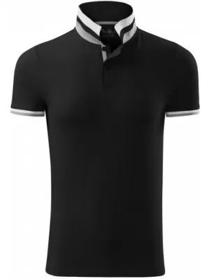Moška majica s kratkimi rokavi z ovratnikom MALFINI PREMIUM COLLAR UP 256 ČRNA