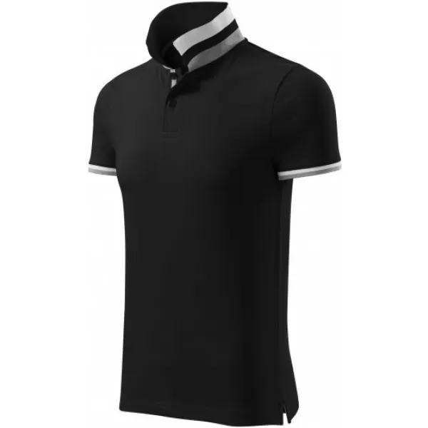  Moška majica s kratkimi rokavi z ovratnikom MALFINI PREMIUM COLLAR UP 256 ČRNA 