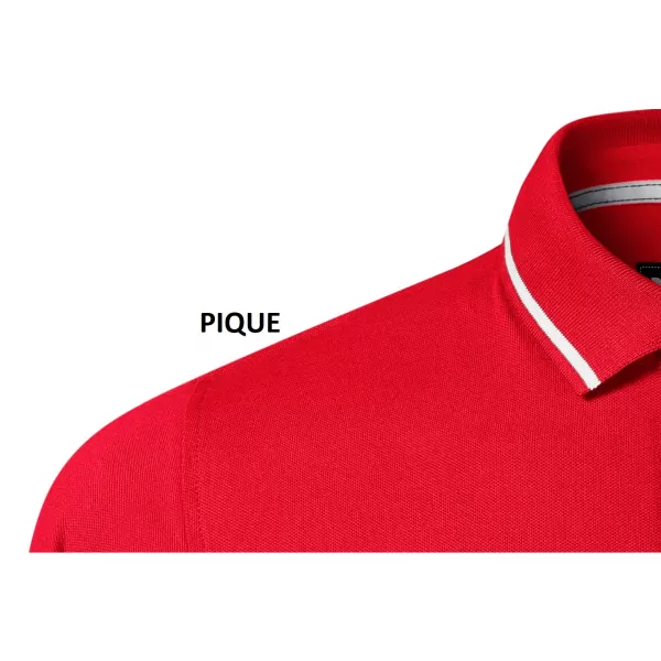  Moška majica s kratkimi rokavi z ovratnikom MALFINI PREMIUM PERFECTION PLAIN 251 RDEČA FORMULA 