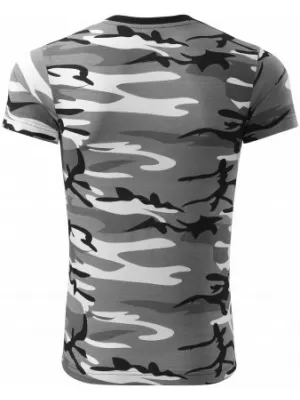 Moška majica s kratkimi rokavi MALFINI CAMOUFLAGE 144 KAMUFLAŽNO SIVA