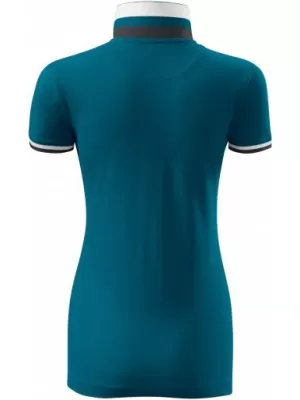 Ženska majica s kratkimi rokavi z ovratnikom MALFINI PREMIUM COLLAR UP 257 KEROZIN